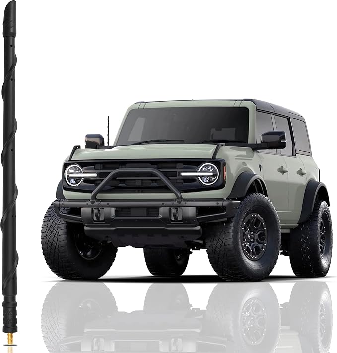 VOFONO 13 Inch Antenna Cpmpatible with Ford Bronco 2021-2024, Bronco Rubber Short Antenna Replacement Ford Bronco Accessories, Not for 2025 Bronco