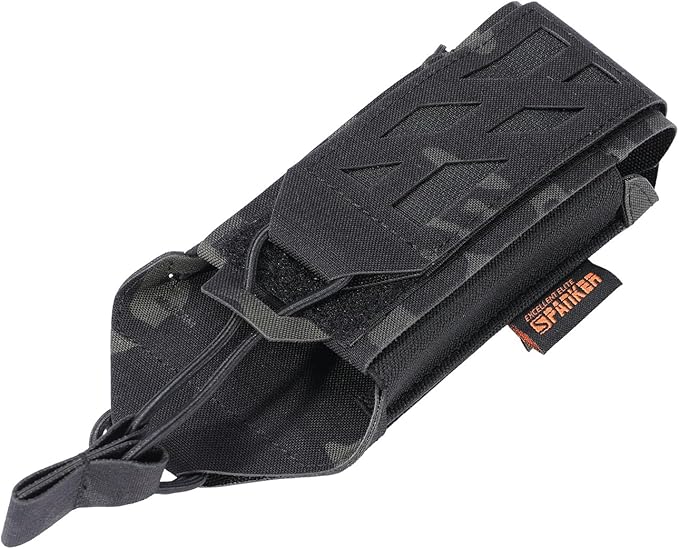 EXCELLENT ELITE SPANKER Tactical Universal Radio Holster Holder Molle Radio Pouch Adjustable for Duty Belt,Vest for Two Ways Walkie Talkie