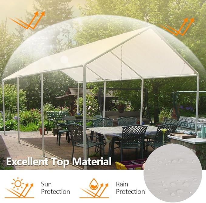 Tarps 10x20 FT Waterproof Heavy Duty Tarp – 12 Mil Thick, UV & Tear Resistant, Reinforced Grommets & Edges – Multi-Purpose Cover for Camping, Roof, Emergency, Truck, Boat