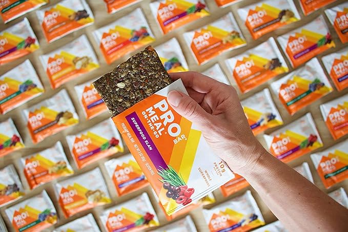 PROBAR - Meal Bar 12 Flavor Variety Pack - Natural Energy, Non-GMO, Gluten-Free, Plant-Based, Whole-Food Ingredients, 3 Ounce Bars (Pack of 12) - Flavors May Vary