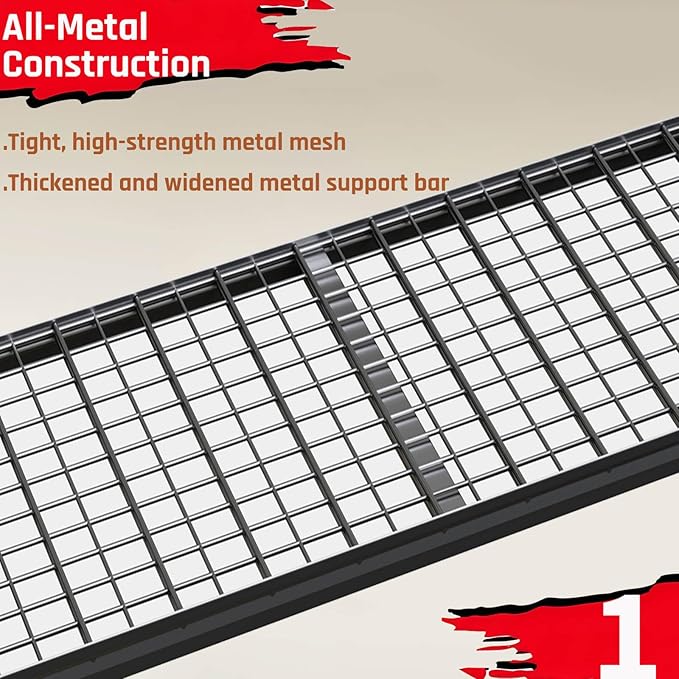 5-Tier Storage Shelves, 68" W Garage Shelving Heavy Duty Metal Adjustable Garage Shelves, Shelving Units Industrial Shelving for Warehouse, 68" W x 20" D x 84" H,2 Pack