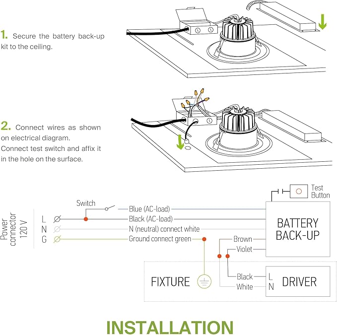ASD Battery Back-Up Kit 15W - Suitable for LED Commercial Downlights ASD-CDL7, CD-P, CD-T - 90 Minutes Emergency Battery, 5000 Cycles of Standard Charge & Discharge - Damp Rated, UL Certified