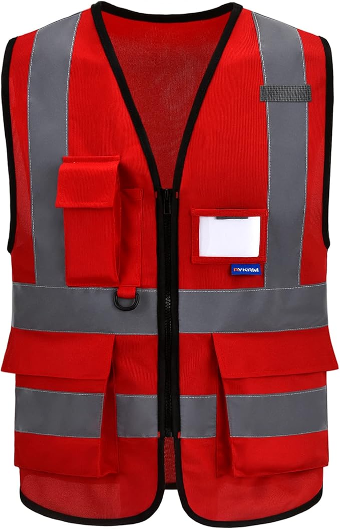 red vest for men safety