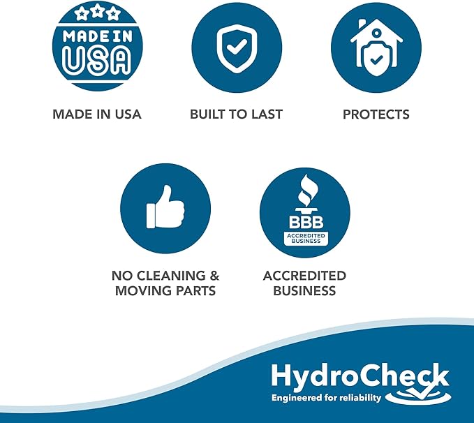 Water Sensor Alarm, Smart Water Leak Detector for Home & Basements | Made in The USA | Automatic Flood Detectors and Water Alarm, Pure Water Capable (WaterWatcher)