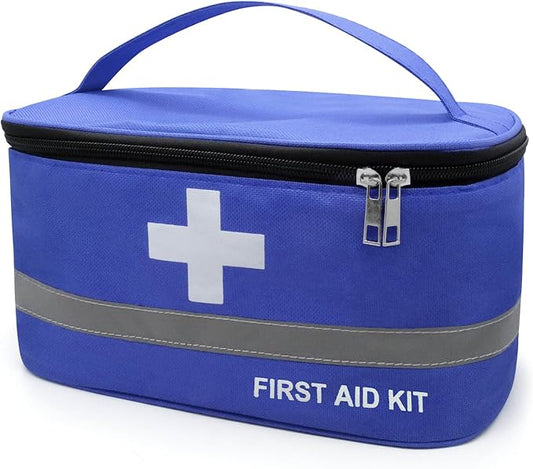 Faylapa Empty First Aid Bag for Home Outdoor Travel Car Camping Hiking, 10.2x5.5x5.5 inches Storage Bag Bag Portable Pouch