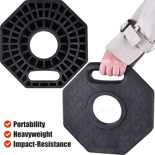 Traffic Delineator Post Cones with Heavy-Duty Octagonal Rubber Base, Channelizer Post Kit for Road Construction Work, Traffic Guidance, Garage Parking, Crowd Control (3, 42")