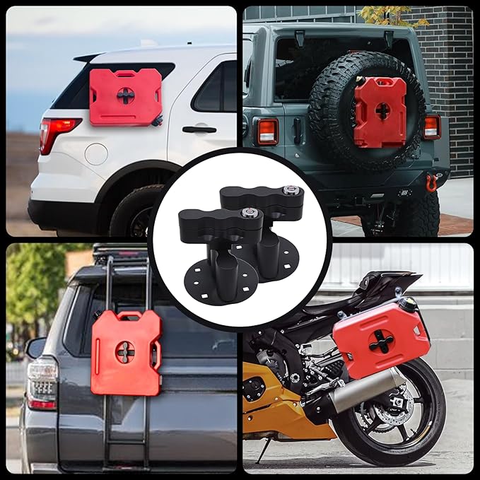 Geloo RX-LOX-PM Pack Mount Lock with Keys Locking Pack Mount Fits for RotopaX Standard Fuel Pack Storage Box Water Container Gasoline Pack Can Mounts-2 Packs