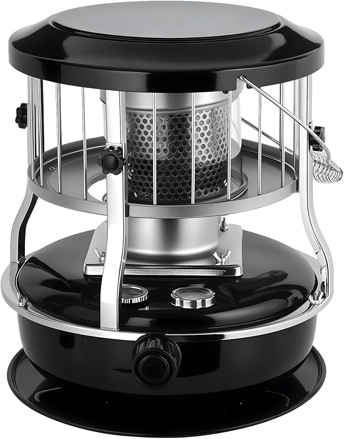 2 in 1 Portable Kerosene Heater Stove Kerosene Heaters for Indoor Use 9000 BTU Non Electric Heaters Indoor Outdoo for Camping Hunting Cooking and Emergency Heater Black