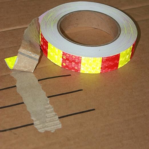 Reflective Tape 1 Inch x 168 Feet, High Visibility Warning Conspicuity Reflector, Night Safety Sticker for Car Trailer
