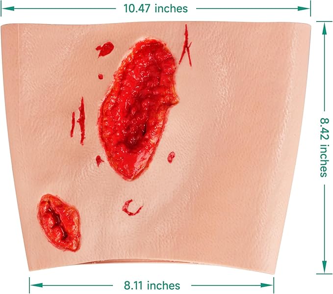 Thigh Wound Packing Trainer Sleeve, Stop The Bleed Laceration Simulation for Hemostasis Practice, Realistic First Aid & Emergency Response Demonstration