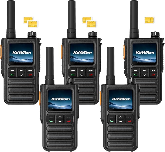 Lifetime Free Rapid GPS Unlimited Range Global Walkie Talkies – Long Range Two Way Radio, IP65 Waterproof, AI Noise Cancellation for Nationwide Outdoor, Logistics, Road Trips & Family (5-Pack)