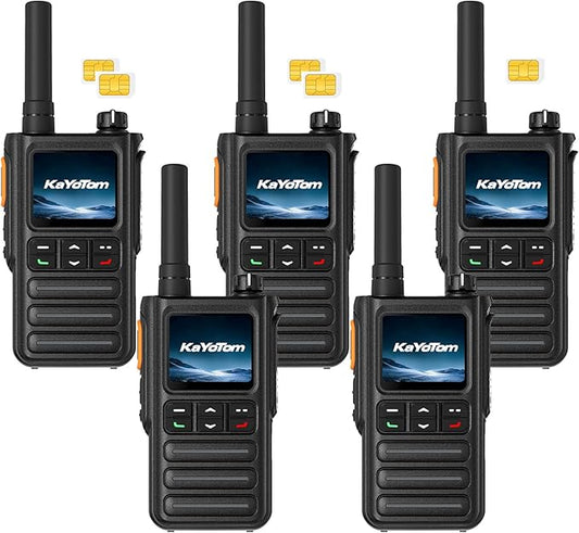 Lifetime Free Rapid GPS Unlimited Range Global Walkie Talkies – Long Range Two Way Radio, IP65 Waterproof, AI Noise Cancellation for Nationwide Outdoor, Logistics, Road Trips & Family (5-Pack)