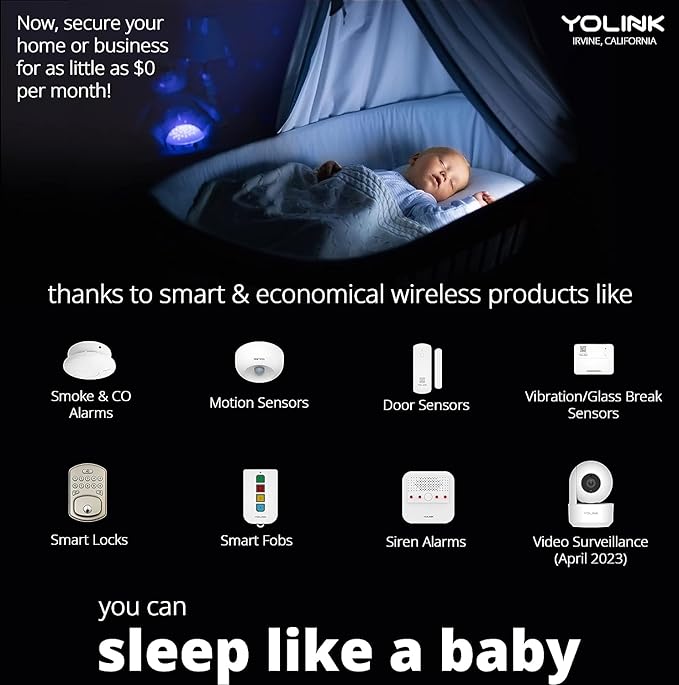 Outdoor Alarm Controller 2, Battery-Powered Siren/Alarm/Relay Controller, 12VDC Out, Up to 1/4 Mile Open-Air Range, 110dB Siren Included, YoLink Hub Required for Full-Functionality!
