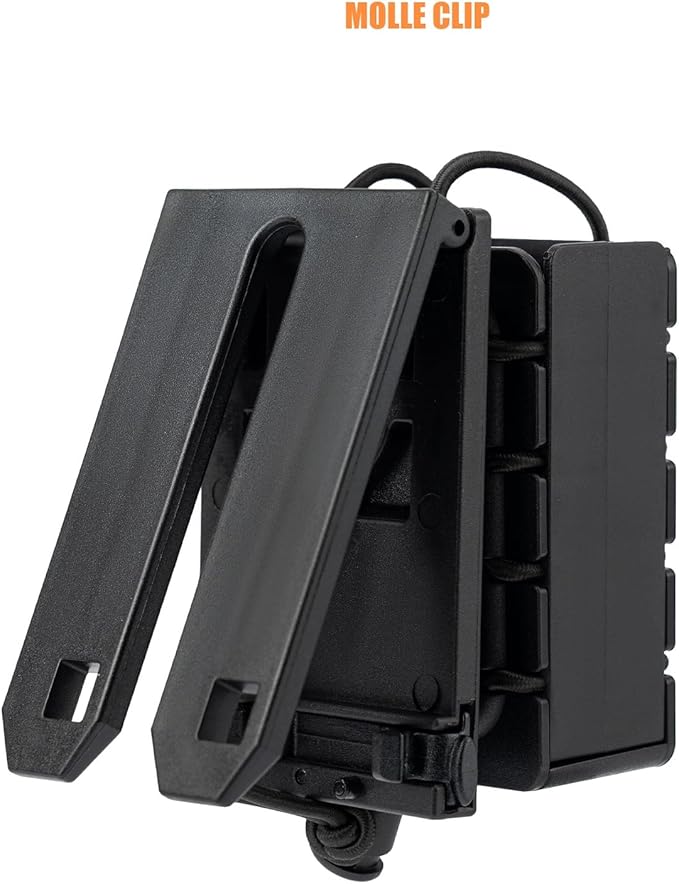 TACNEX Compact Radio Holster Polymer Walkie-Talkie Case w/Duty Belt/MOLLE Vest Clip Two Ways Radio Pouch Interphone Carrier Sheath for Police Law Enforcement Security Firefighter Rescue EMS EMT