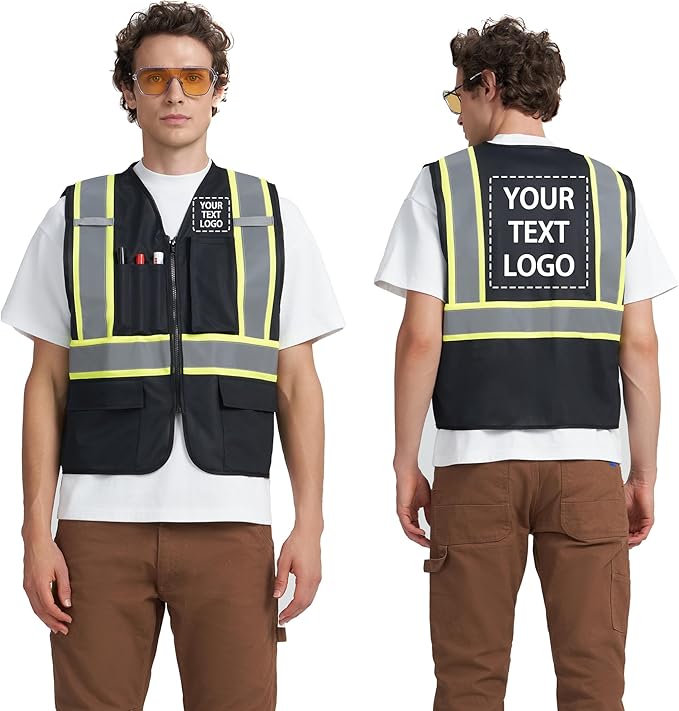 A-KSAFETY Custom High Visibility Reflective Safety Vest with logo