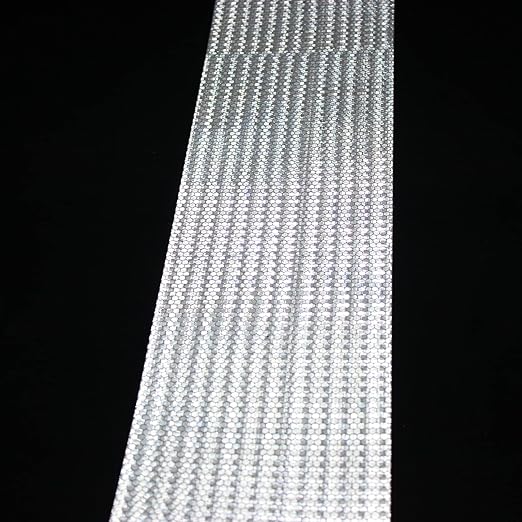 White Non Fading Reflective Tape Outdoor Waterproof 6 inch Wide for Truck, High Visibility Safety Adhesive Stickers (66 feet)