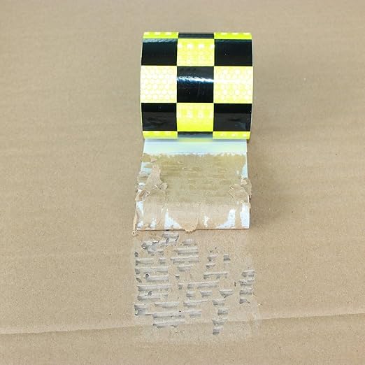 Reflective Tape Outdoor Waterproof 3 inch X 10 feet, High Visibility Hazard Conspicuity Warning Safety Industrial Marking Tape