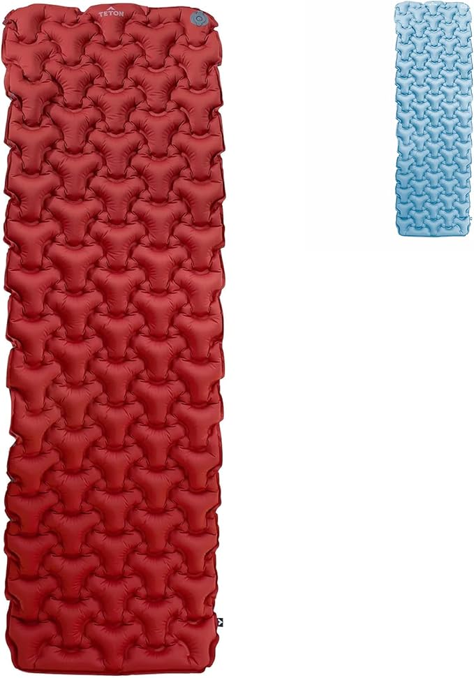 Teton Altos Inflatable Sleeping Pad, Sleeping Mat for Camping, Backpacking, Hiking, Budget Friendly and Durable