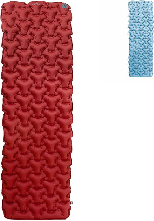 Teton Altos Inflatable Sleeping Pad, Sleeping Mat for Camping, Backpacking, Hiking, Budget Friendly and Durable