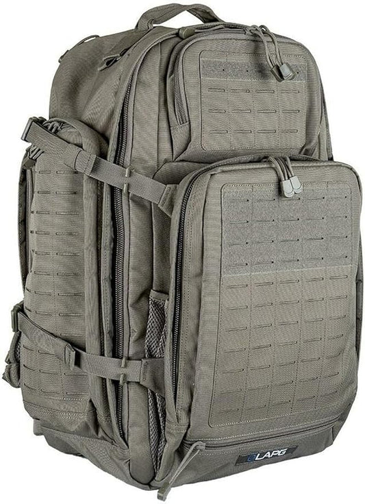 LA Police Gear LAPG Atlas 72 Hour Tactical Backpack for Men & Women, Large Bug Out Bag with MOLLE System, Hiking Hunting Combat Backpack, Ranger Green