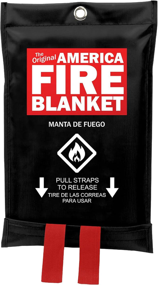 America Fire Blanket, Fire Blanket – Puts Out Fires in Seconds, Never Expires, Provides Peace of Mind