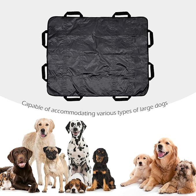 Dog Stretcher for Large Dogs, Dog Stretcher, Portable Stretcher, Emergency Animal Carrier Capable of Holding up to 300 pounds with 8 Handles(Gray)