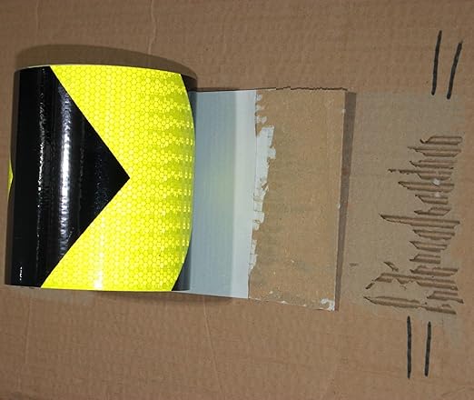 Industrial Reflective Tape 6 inch Wide for Bikes, Outdoor Waterproof High Visibility Safety Warning Adhesive Strips (66 feet)