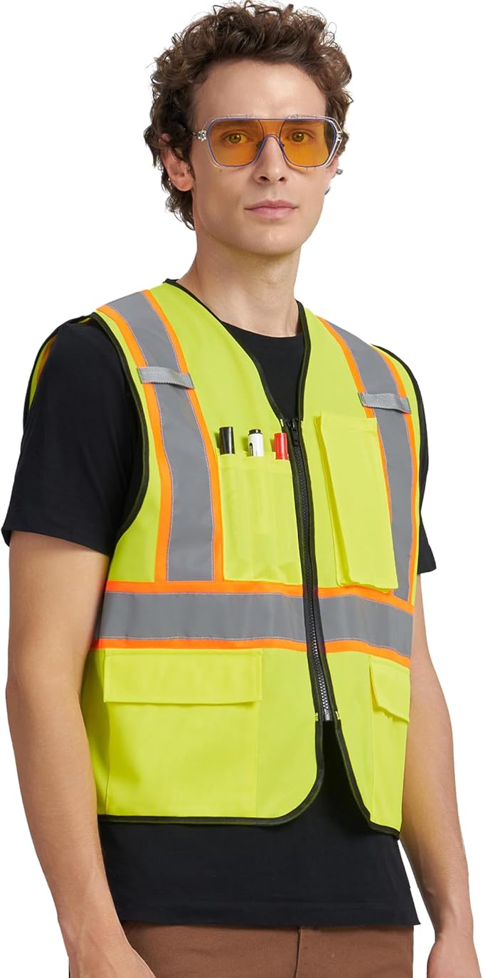 A-KSAFETY Custom High Visibility Reflective Safety Vest with logo