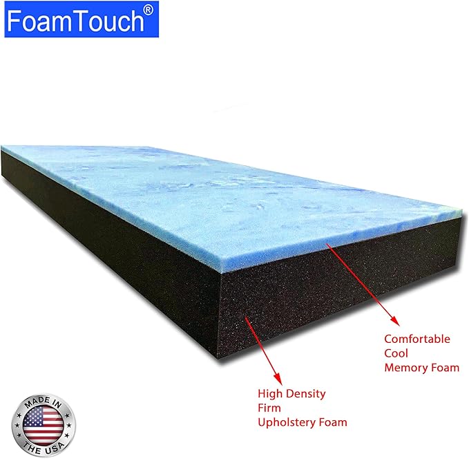 FoamTouch 4" Gel-Memory-Foam-Mattress No Cover