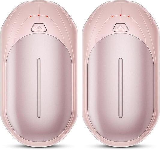 AI Hand Warmers Rechargeable 2 Pack, AI Smart Chips Electric Hand Warmers, 20Hrs Long Safe Heat, Portable Pocket Heater, Gifts for Christmas, Outdoor, Hunting, Golf, Camping Accessories