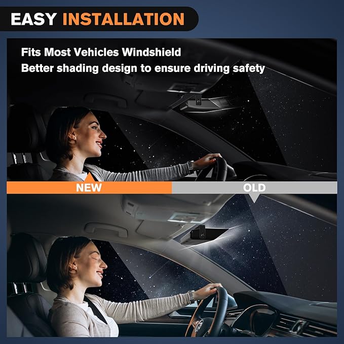 Nilight 32LED White Emergency Dash Strobe Lights with Controller Suction Cups Warning Hazard Interior Front/Rear Windshield Deck Split Light Bar for Trucks Construction Vehicles
