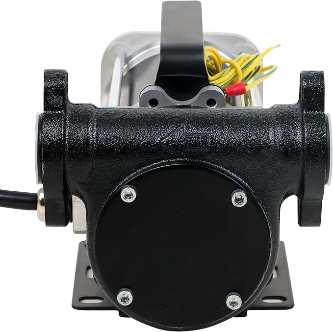 12V Automatic Gasoline Fuel Transfer Pump Kit,15 GPM Heavy-duty Self Priming Portable Self-priming Fuel Oil Transfer Pump for Gasoline, Diesel, Kerosene, Mineral Spirits and More
