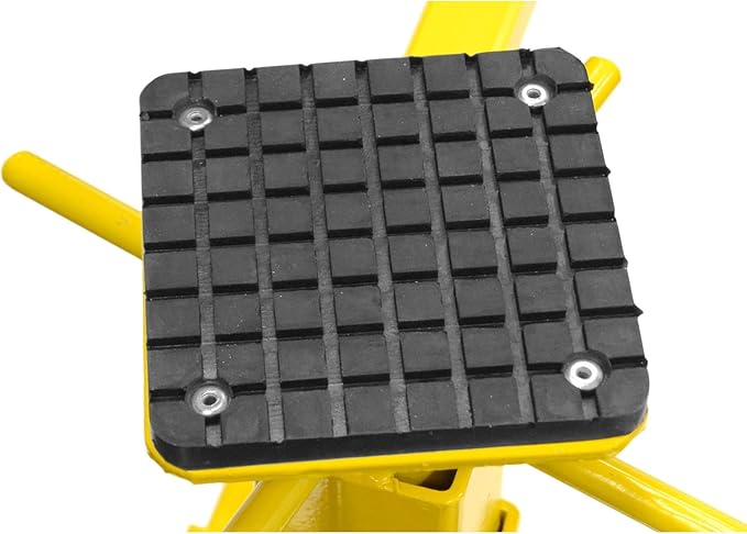 JEGS Auto Body Restoration Cart | 2000 LBS Capacity | Heavy-Duty Square Tube Steel Construction | Yellow Finish