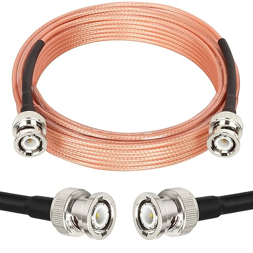 XRDS -RF BNC Cables 30FT, 50 Ohm BNC Male Cable RG316 Antenna Cable for Antenna Scanners Handheld Ham Radios etc.
