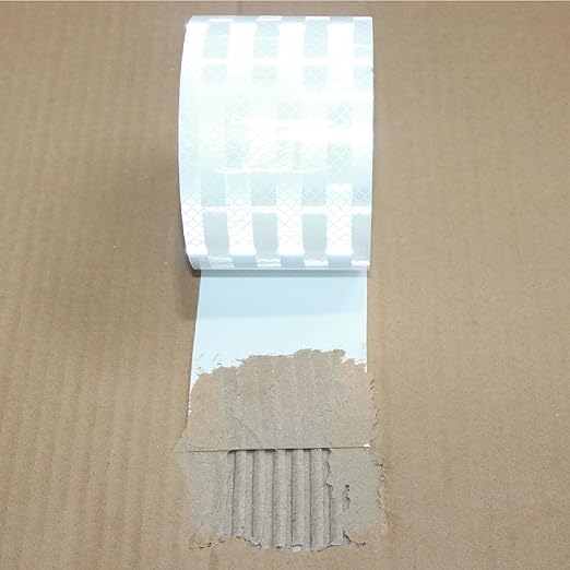 White Reflective Tape 4 inch Wide for Cars, Outdoor Waterproof High Visibility Safety Warning Reflector Sticker Strips (168 feet)