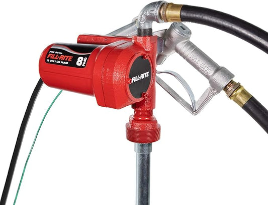 Fill-Rite FR8 12V 8 GPM Fuel Transfer Pump w/Standard Accessories