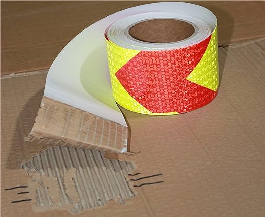 Reflective Tape 3 Inch x 68 Feet, Outdoor Waterproof High Visibility Conspicuity Strong Adhesive Reflector for Vehicles