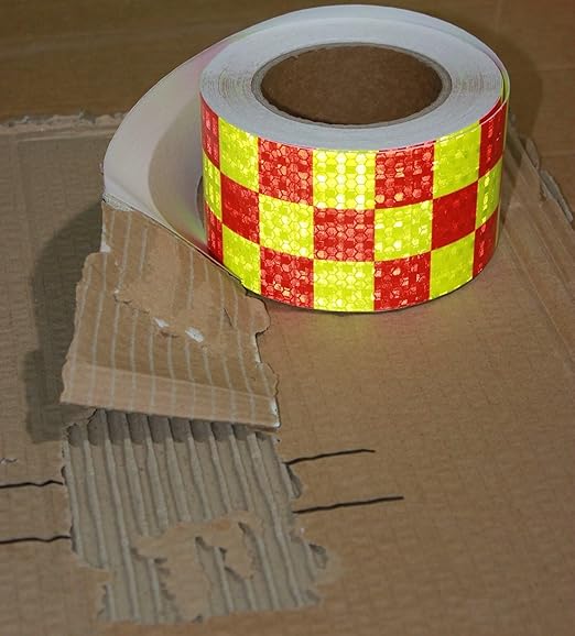 Industrial Reflective Tape Outdoor Waterproof 3 inch Wide, High Visibility Safety Warning Reflector Sticker Strips (68 feet)
