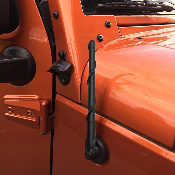 7 Inch Antenna Compatible with Jeep Wrangler Gladiator JL JK JT Rubicon Sahara 2007-2026, Short Antenna Replacement for Jeep 4xe Sport Willys Mojave Unlimited, Jeep Accessories