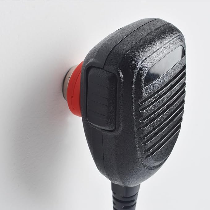 TWAYRDIO CB Mic Magnetic Holder, CB Radio Microphone Holder Mounting Kit for Cobra Uniden LUITON Astatic (Red)