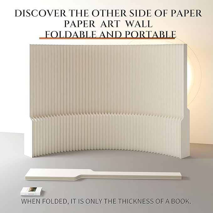 Foldable Room Divider Privacy Screens Movable Temporary Wall Space Partition, 5.25~9.19 FT Tall, 6.56~16.4 FT Width, Choice of Various Sizes and Styles