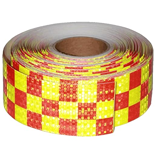 Industrial Reflective Tape 3 inch Wide for Automobile, Outdoor Waterproof High Visibility Safety Warning Adhesive Strips (166 feet)