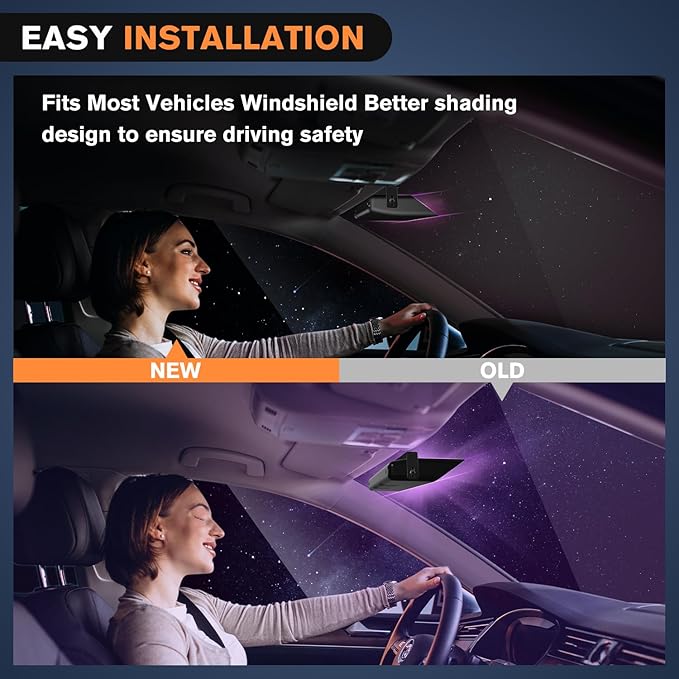 Nilight 32LED Purple White Emergency Dash Strobe Lights with Controller Suction Cups Warning Hazard Interior Front/Rear Windshield Deck Split Light Bar for Truck Construction Vehicle