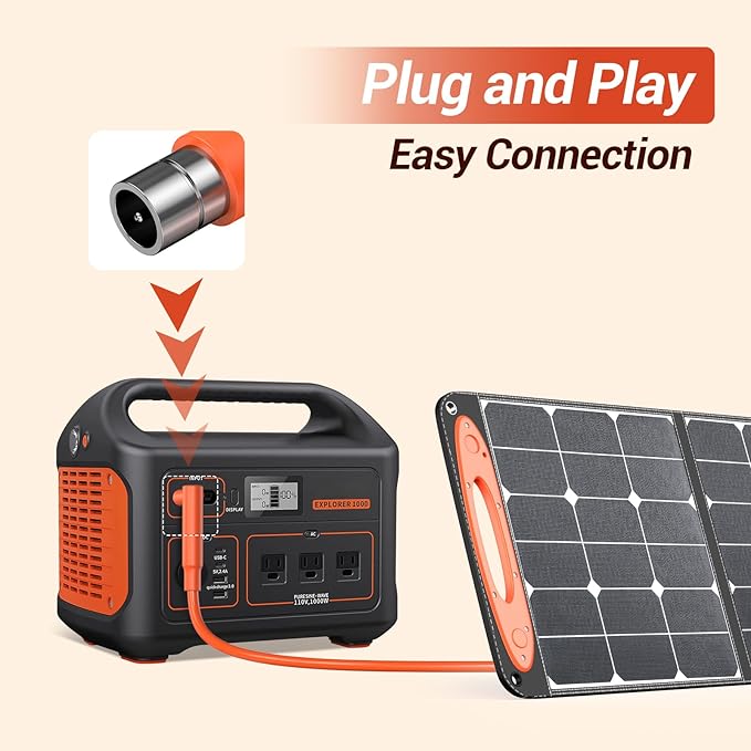 14AWG DC7909 Solar Panel Extension Cable Compatible,Solar Charging Cord Female to Male with DC8020 Power Adapter (DC7909 to DC8020 Adapter)