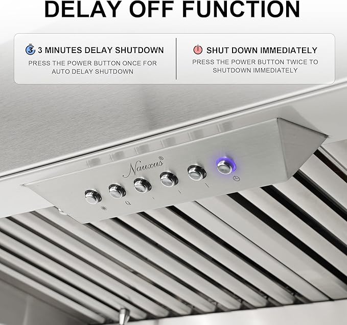 Akicon Range Hood Insert 36 Inch with Heater Sensor, 600 CFM Bulit-in Kitchen Vent Hood with 4 Speeds, Ultra-Quiet Duct Stove Hood 3CCT LED Lights and Dishwasher Safe Filters