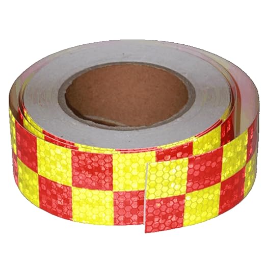 Industrial Reflective Tape Outdoor Waterproof 2 inch Wide, High Visibility Safety Warning Reflector Sticker Strips (68 feet)