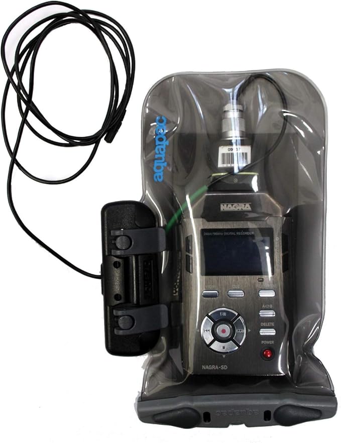 Aquapac Waterproof Case For Radio Microphone Medium, 5 Year Warranty, Made in the UK, Professional Sound Engineer, For Wired Electronic Devices