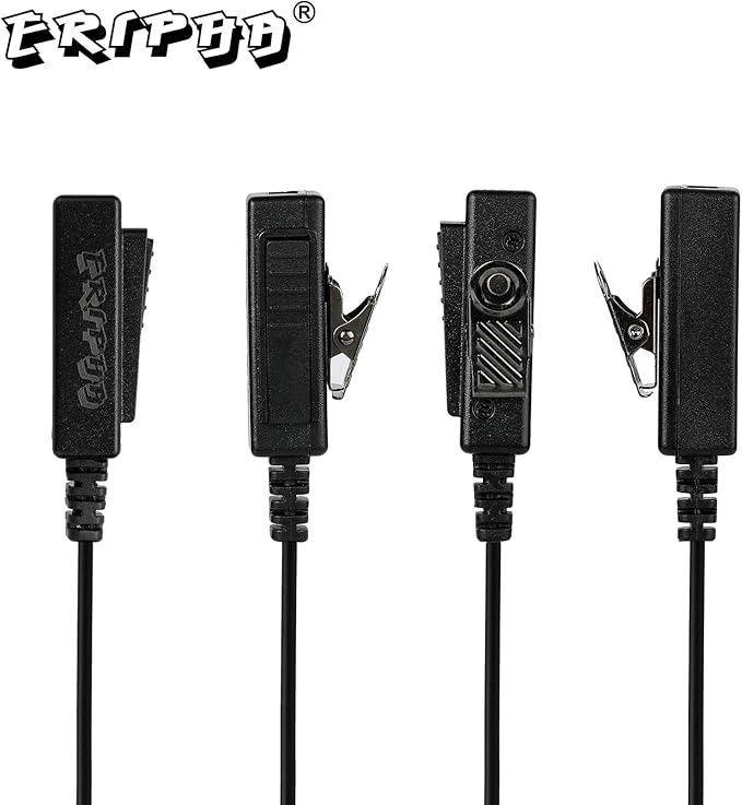 Two Way Radio Earpiece Compatible with Motorola XPR 3000 3000e 3300 3300e 3500 3500e Walkie Talkie Acoustic Tube Headset with Mic PTT