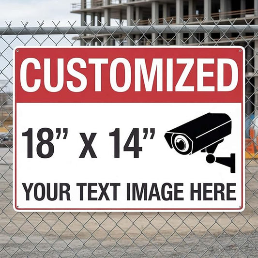 Custom Metal Sign, 18x14 Inches Reflective Option, .040 Aluminum, UV Protected, Waterproof, Easy to Mount