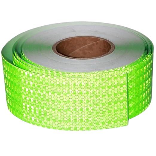Green Reflective Tape Outdoor Waterproof 3 inch Wide for Truck, High Visibility Safety Warning Adhesive Stickers Strips (166 feet)